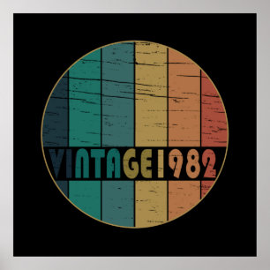 Geboren in 1982 op  verjaardag poster