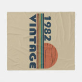 Geboren in 1982  verjaardagscadeau fleece deken (Voorkant (Horizontaal))