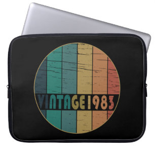 Geboren in 1983 op  verjaardag laptop sleeve