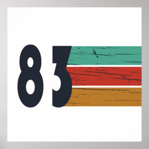 Geboren in 1983 op  verjaardag poster