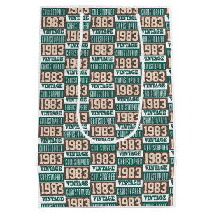 Geboren in 1983 Verjaardag Cadeau Medium Cadeauzakje