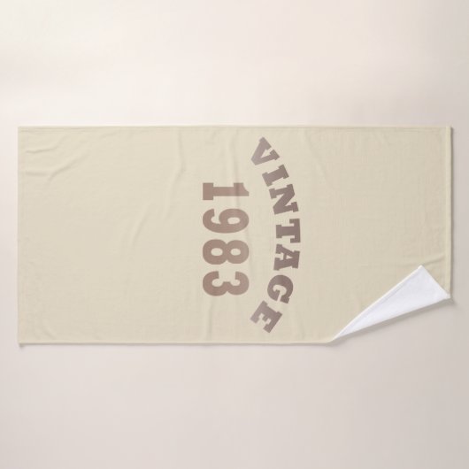 Geboren in 1983  verjaardagscadeau badhanddoek (Badhanddoek)