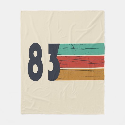 Geboren in 1983  verjaardagscadeau fleece deken (Voorkant)