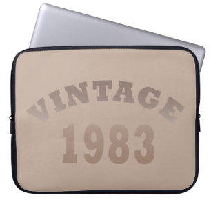 Geboren in 1983  verjaardagscadeau laptop sleeve