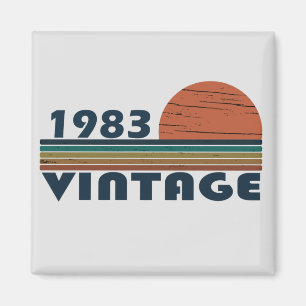 Geboren in 1983 verjaardagscadeau magneet