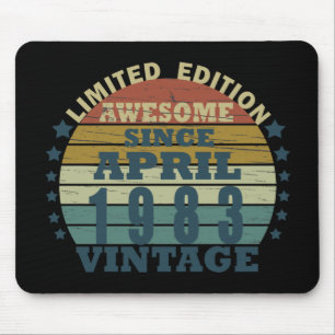 Geboren in 1983 verjaardagscadeau muismat