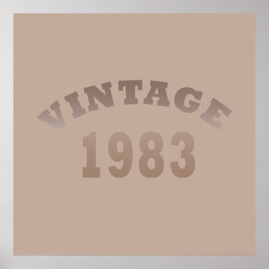 Geboren in 1983  verjaardagscadeau poster (Voorkant)