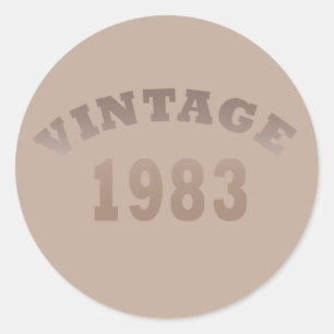 Geboren in 1983  verjaardagscadeau ronde sticker