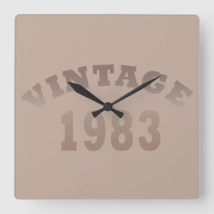 Geboren in 1983  verjaardagscadeau vierkante klok