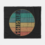 Geboren in 1984 op  verjaardag fleece deken (Voorkant (Horizontaal))