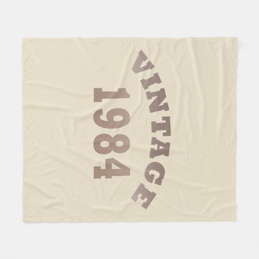 Geboren in 1984 op verjaardag fleece deken (Voorkant (Horizontaal))