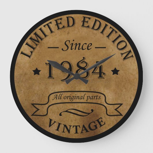 Geboren in 1984 op  verjaardag grote klok (Voorkant)