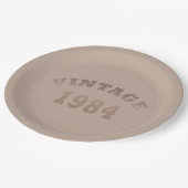 Geboren in 1984 op verjaardag papieren bordje (Gekanteld)