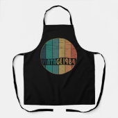 Geboren in 1984 op  verjaardag schort (Voorkant)