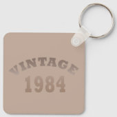 geboren in 1984 verjaardag sleutelhanger (Achterkant)