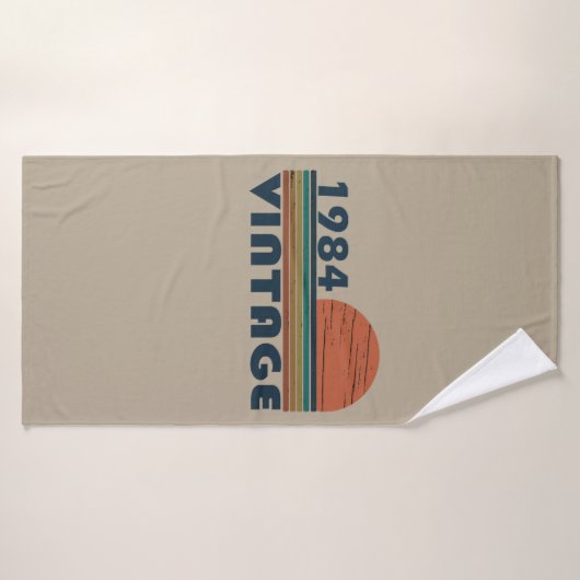 Geboren in 1984 verjaardagscadeau badhanddoek (Badhanddoek)