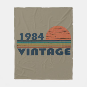 Geboren in 1984  verjaardagscadeau fleece deken