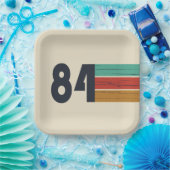 Geboren in 1984  verjaardagscadeau papieren bordje (Feest)