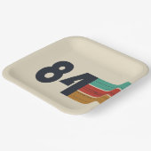 Geboren in 1984  verjaardagscadeau papieren bordje (Gebogen)