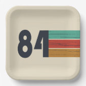 Geboren in 1984  verjaardagscadeau papieren bordje (Voorkant)