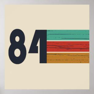 Geboren in 1984  verjaardagscadeau poster