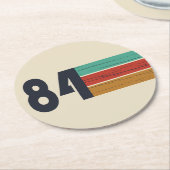 Geboren in 1984 verjaardagscadeau ronde kartonnen onderzetter (Gebogen)