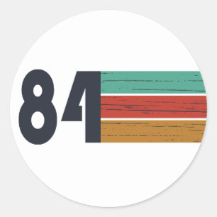Geboren in 1984 verjaardagscadeau ronde sticker