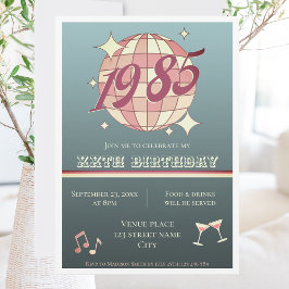 Geboren in 1985 39e 40e verjaardag Uitnodiging