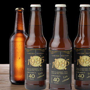 Geboren in 1985 40ste verjaardag feest bier Label Etiket