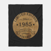 Geboren in 1985 40ste verjaardagscadeau fleece deken (Voorkant)