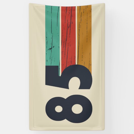 Geboren in 1985 40ste verjaardagscadeau spandoek (Verticaal)