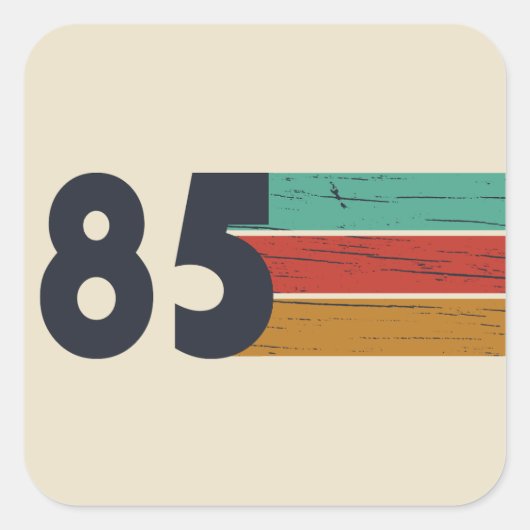 Geboren in 1985 40ste verjaardagscadeau vierkante sticker (Voorkant)