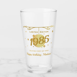 Geboren in 1985 40ste verjaardagsfeest drink barwa glas