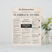 Geboren in 1985 Mock Krant 40ste verjaardag (Staand voorkant)