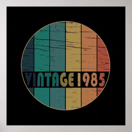 geboren in 1985 verjaardag poster (Voorkant)