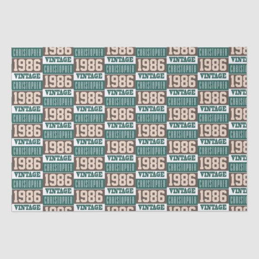 Geboren in 1986 met Christelijke naam Tissuepapier (Voorkant)