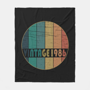 geboren in 1986  verjaardag fleece deken