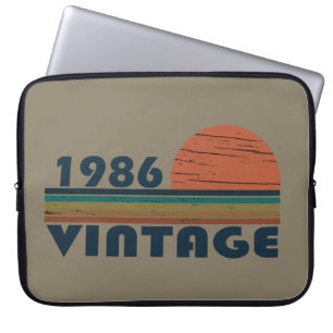 geboren in 1986  verjaardag laptop sleeve