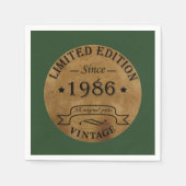 geboren in 1986  verjaardag servet (Voorkant)