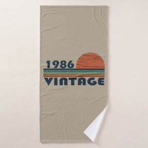 Geboren in 1986 verjaardagscadeau badhanddoek