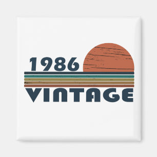 Geboren in 1986 verjaardagscadeau magneet