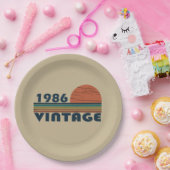 Geboren in 1986 verjaardagscadeau papieren bordje (Feest)