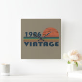 Geboren in 1986 verjaardagscadeau vierkante klok (Huis)