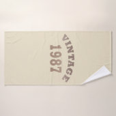 geboren in 1987  verjaardag badhanddoek (Badhanddoek)