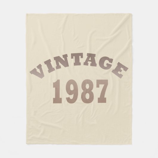 geboren in 1987  verjaardag fleece deken (Voorkant)