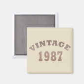 geboren in 1987  verjaardag magneet (Voorkant / Achterkant)