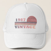 geboren in 1987 verjaardag trucker pet (Voorkant)