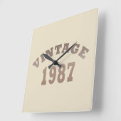 geboren in 1987  verjaardag vierkante klok (Hoek)