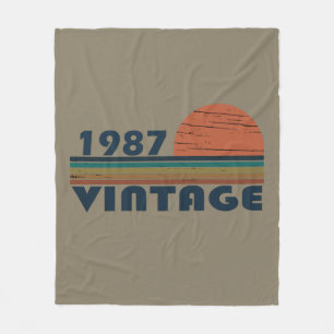 Geboren in 1987  verjaardagscadeau fleece deken