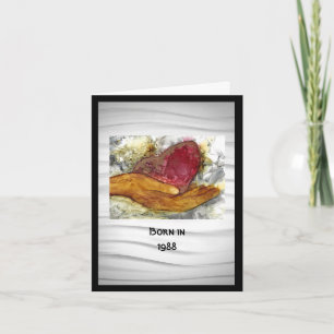 Geboren in 1988, Birthday Fun Facts Wenskaart Kaart